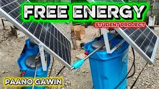 FREE ENERGY. A STUDENT PROJECT. SOLAR SPRAYER FOR FARMING
