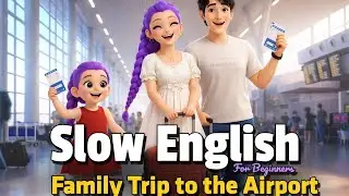 Family Trip to the Airport | Easy English Listening Practice (A2 Level)
