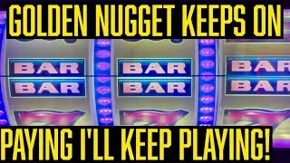 Winning Again At The Golden Nugget In Las Vegas Let Me Take Another Shot At The 24 Karat $100 Slot!