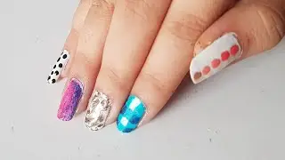The 5 in one | 5 New nail art designs | Nailart 2018 | Quick and easy.