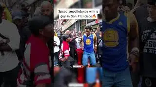 Speed smooth dance battle with a guy in San Francisco🔥 #speed #ishowspeed #smooth  #sanfrancisco