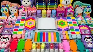 Funny Slime🌈 Tiger&rsquo;s Random Rainbow Glitter & Water ASMR in the Lab 🦄 Satisfying Video