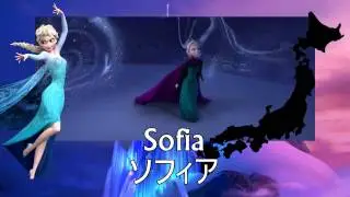 Frozen - Let It Go Multilanguage according to Japanese capital names