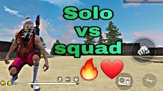 #FREEFIRE SOLO VS SQUAD 1 VS 4 KILLING MONTAGE 🔥🔥