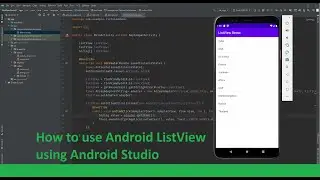 How to use Android ListView using Android Studio
