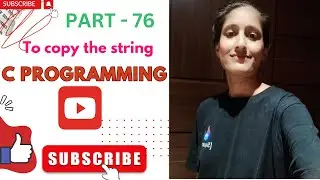 To copy the string in C Programming
