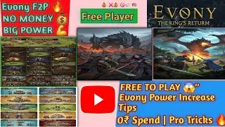 Evony Free to Play Tips Odia | ଟଙ୍କା ଖର୍ଚ୍ଚ ନକରି ! Evony Beginner Guide Odia |Free to Play Strategy💪