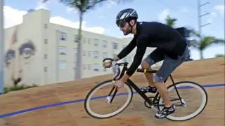 Fixed gear cyclists take on the Red Bull Mini Drome in Miami