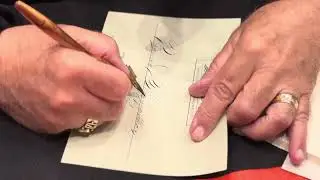 Master Penman &ldquo;Michael Sull&rdquo; writing our names