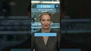 Vier Fragen, 15 Sekunden Zeit zu antworten &ndash; Alice Weidel, AfD