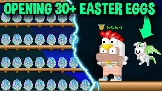 OPENING 30+ EASTER DRAGON EGGS!! [WHAT DID I GET?] - Growtopia