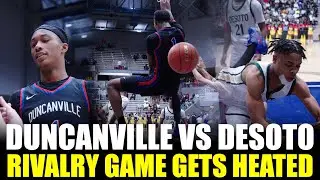 Duncanville vs Desoto Rivalry Ends Here UIL Playoffs!! Ron Holland gets pissed and catches a body!!