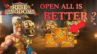 OPEN ALL VS ONE BY ONE | RISE OF KINGDOM