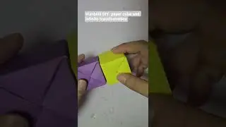 Easy Origami paper cube and infinite transform #origami #diy #摺紙教程