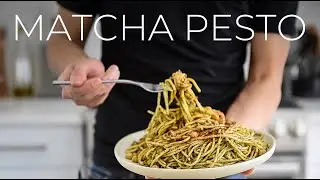 WOW!!  Matcha Pesto Spaghetti Recipe (抹茶ペストレシピ)