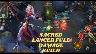 AUTOCHESS MOBA SACRED LANCER GAME PLAY FULL DAMAGE