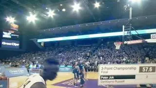 Peter Jok in the College 3-Point Championship Finals #Hawkeyes