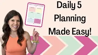 Master Your Daily 5 With This FREE Lesson Planner Template