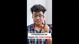 Top 4 Website for Internship 🔥👩&zwj;💻📈 #shorts