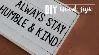 DIY Wood Sign Out of Paint Sticks