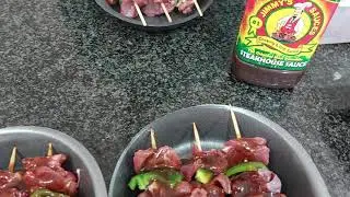 Kudu sosatie and Jimmy's sauce