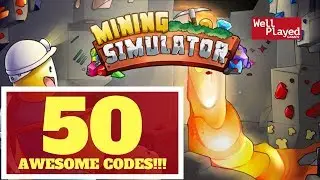 50 AWESOME CODES ROBLOX MINING SIMULATOR!!!