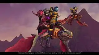 Entering Vol'Dun Cinematic WoW BfA