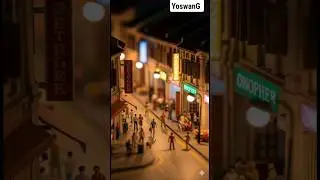 &ldquo;The Charm of a Miniature Street Scene&rdquo;#ai #art #miniature #diorama #tinyworld #art #fantasy #hobby