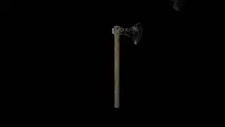 Viking Axe Game Asset