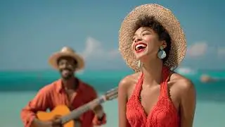 Carefree Salsa Latin Music on Tropical Beach | Joyful Summer Vibes & Rhythmic Sunshine