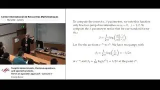 Estelle Basor: Toeplitz determinants, Painlev&eacute; equations, and special functions. Part I - Lecture 3
