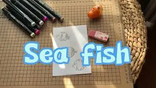 Sea fish | Draw with the circle | Doodle ideas