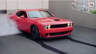 Epic 2015 Dodge Challenger SRT Hellcat Burnout