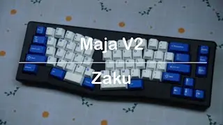 Typing Sounds: VULCAN x KBDFans Maja V2 with lubed Zaku | Poly Plate
