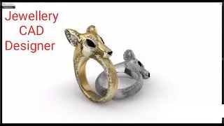 animals Ring jewellery CAD designer Ring size 16 gold wt 24.00 gm