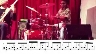 Mike Mitchell Red Kit Drum Solo FULL TRANSCRIPTION