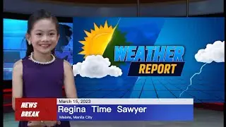 Weather forecast reporting for kids (Science online school activity) by Regina Time Saywer