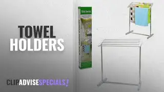 Top 10 Towel Holders [2018]: Orpio Mobile Room Save Space Towel Cloth Rack Holder