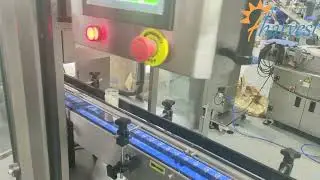 Single head #seasoning powder auger #filler, 4 wheels bottle capper, bottle body labeling #machine