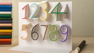 &ldquo;Watch These Numbers POP in 3D! 😍 Easy Crayon Art for Kids&rdquo;