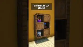 This NEW Minecraft Storage Shelf Design is TOO Useful! 🧺📦