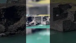 Visiting #thebluelagoon in #pembrokshire and watching the #divers #vanlife #selfbuildcampervan