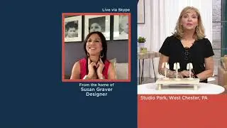 Susan Graver Front Facing Faceted Hoop Earrings on QVC
