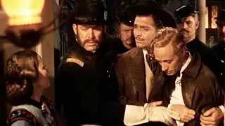 *GWTW* - Rhett saves an injured Ashley by pretending to be drunk. #gonewiththewind #vivienleigh 