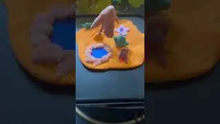 Clay modelling #art #sahara desert clay model #play #fun #fun with clay #creative #kids #follow