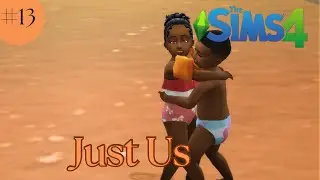 Just Us Ep.13 | Beach Day ☀️| Big Sister Challenge Sims 4