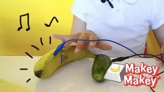 Обзор Makey Makey. Игра на барабанах #MakeyMakey