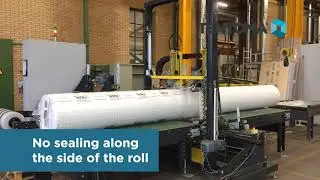 Packaging of a geosynthetic roll - smooth packaging - Tentoma