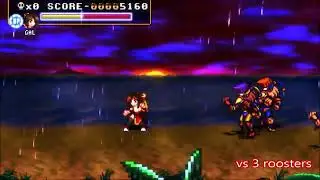 Fight'N Rage - Gal group combo vs 3 Roosters on Death Island 1 - 28AS into bnb