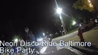 neon disco ride: baltimore bike party